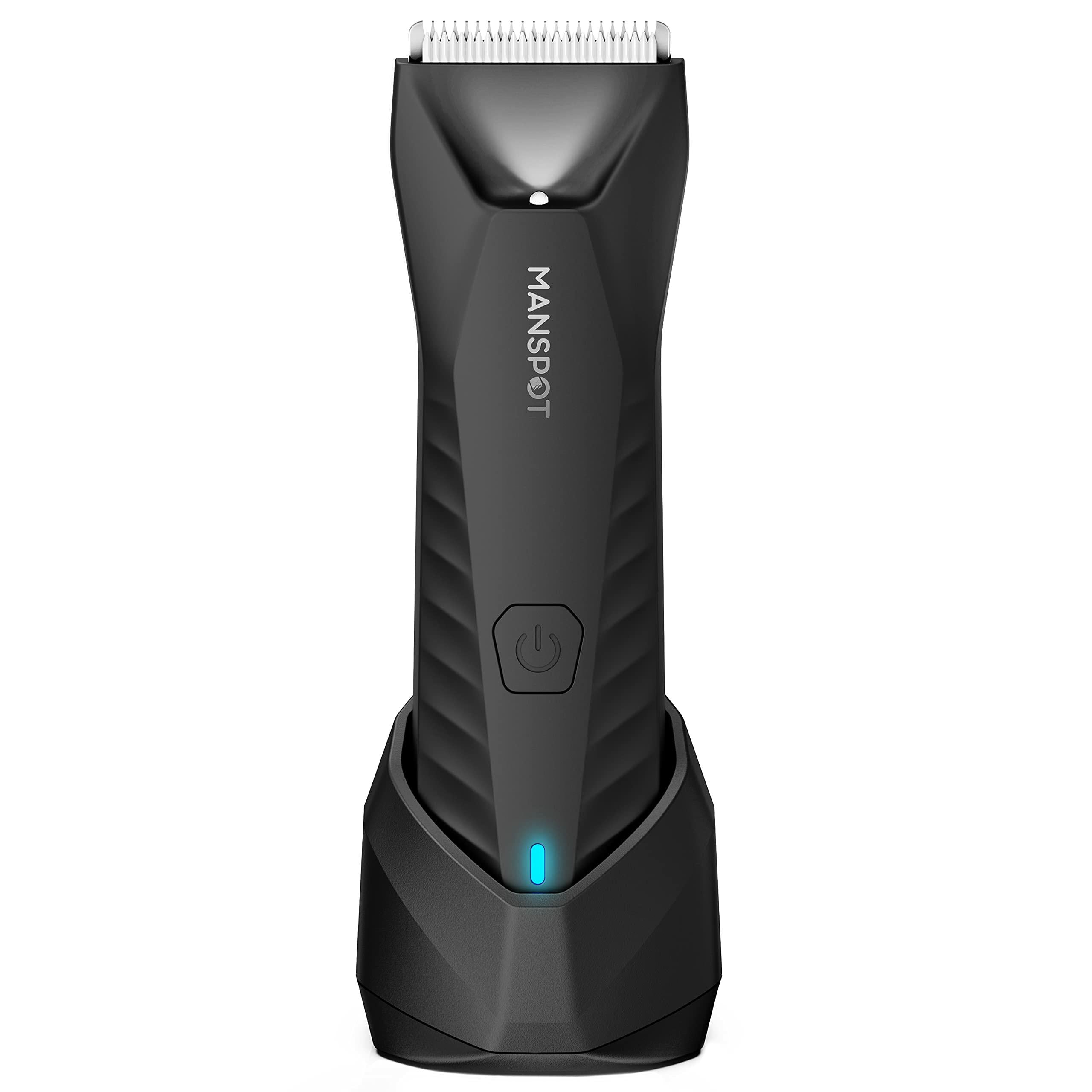  MANSPOT Groin Hair Trimmer for Men, Electric Ball  Trimmer/Shaver, Replaceable Ceramic Blade Heads, Waterproof Wet/Dry Groin &  Body Shaver Groomer, 90 Minutes Shaving After Fully Charged : Beauty &  Personal Care
