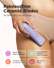 Load image into Gallery viewer, Bikini Trimmer for Women, Pubic Hair Trimmer Shaver for Women -Waterproof Hair Shaver Razors, LADYSPOT™ Shaving Sets,with 3 Guards,Replaceable Hypoallergenic Ceramic Blade,Wet/Dry(Purple)
