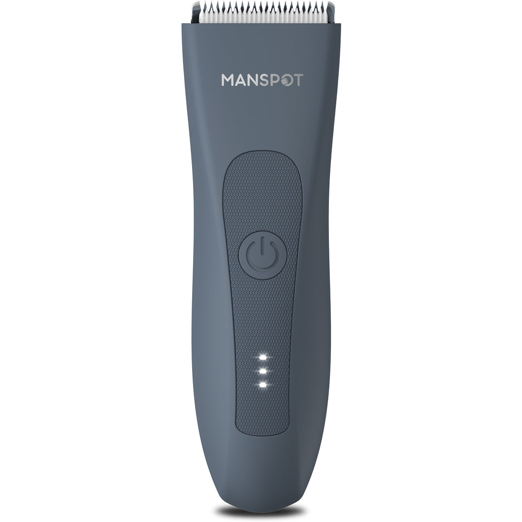 MANSPOT Electric Groin Hair Trimmer, Ball Trimmer/Shaver, Replaceable Ceramic Blade Heads, Waterproof Wet/Dry Trimmer for Men, 90 Minutes Shaving After Fully Charged